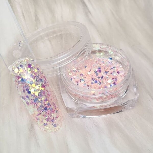 MPK Nails® 6x Pailletten Mix im Set - irisierend