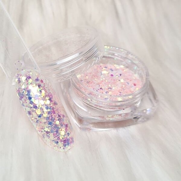 MPK Nails® 6x Pailletten Mix im Set - irisierend