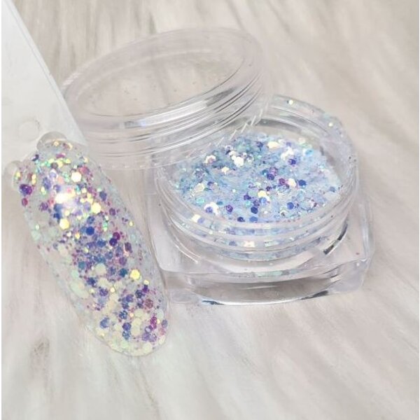 MPK Nails® 6x Pailletten Mix im Set - irisierend
