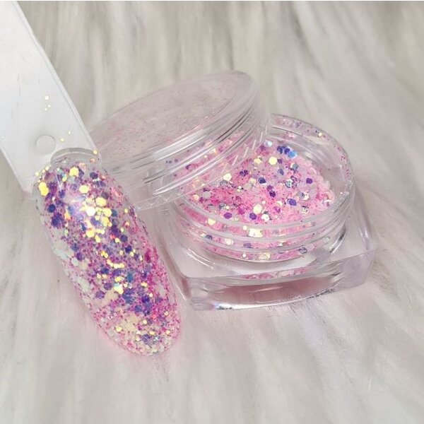 MPK Nails® 6x Pailletten Mix im Set - irisierend