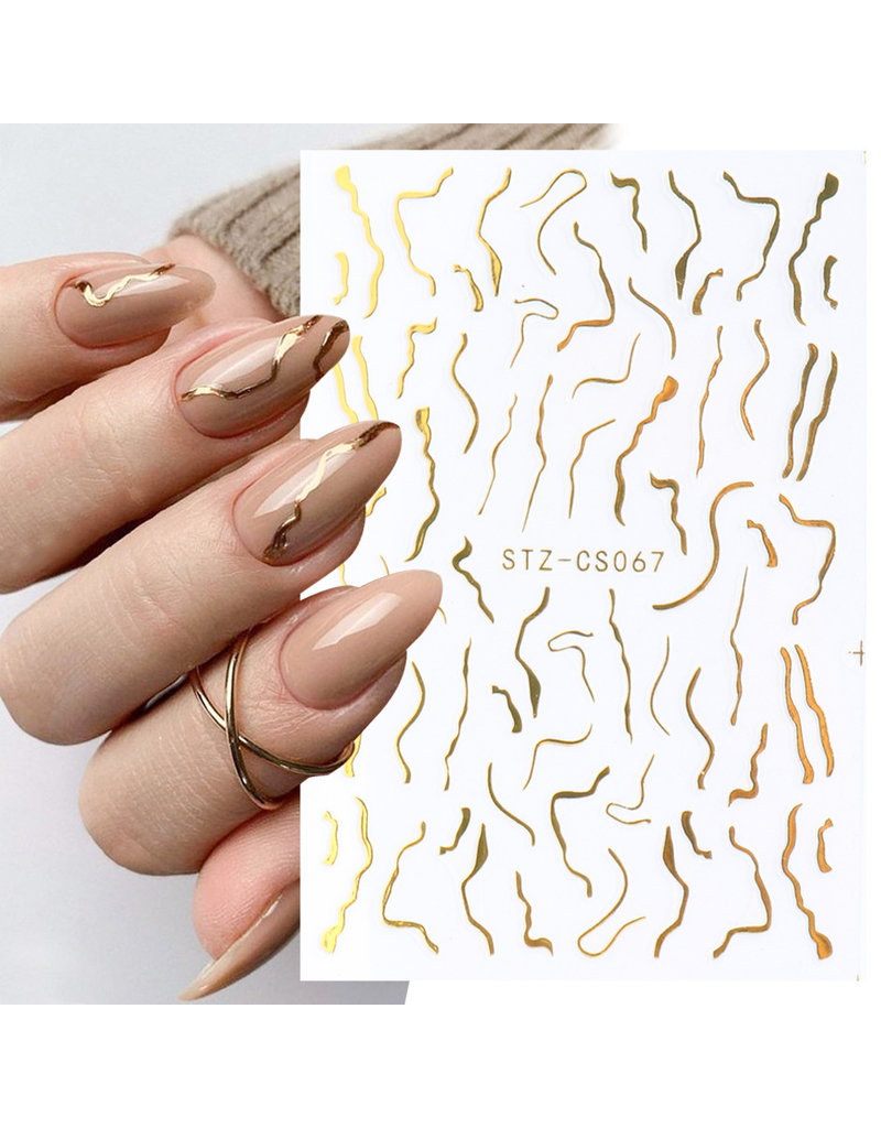 Nail Sticker ST067 gold