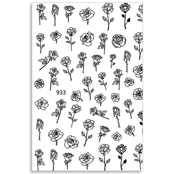 MPK Nails® Nail Sticker ST1146 schwarz