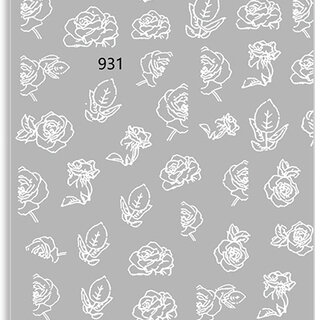Nail Sticker ST1144 weiß