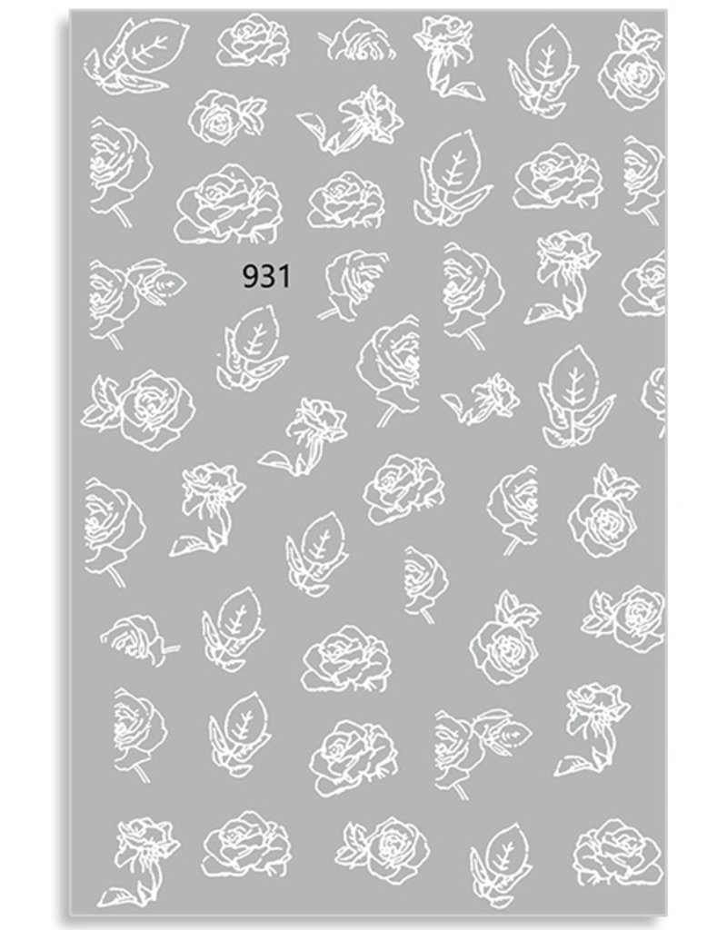 Nail Sticker ST1144 weiß