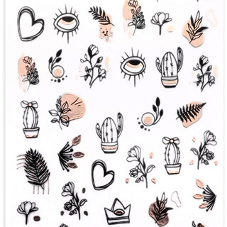 Nail Sticker Rosè 05