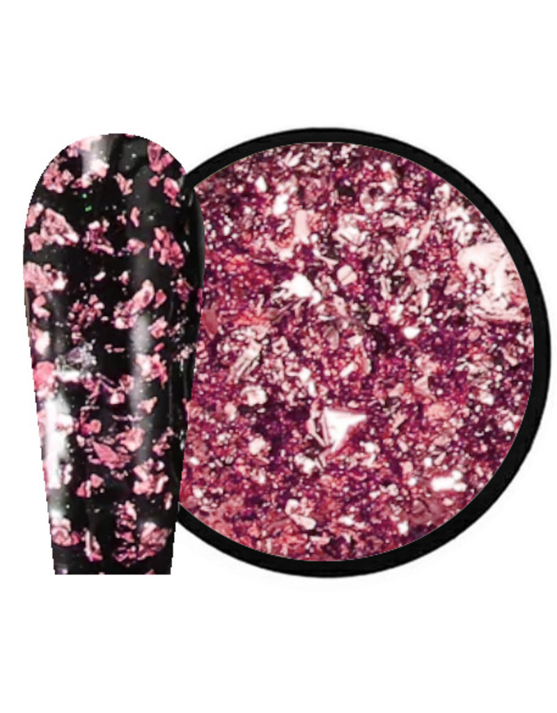 Nail Art Crushed Flakes - Pink