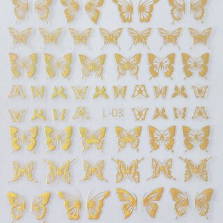 Nail Sticker Holographic LS03 -gold