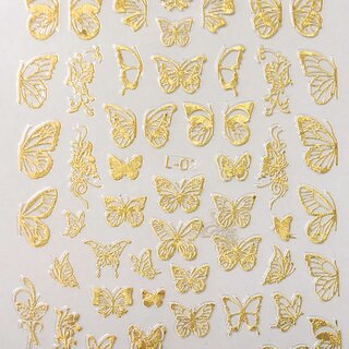 Nail Sticker Holographic LS02 - gold
