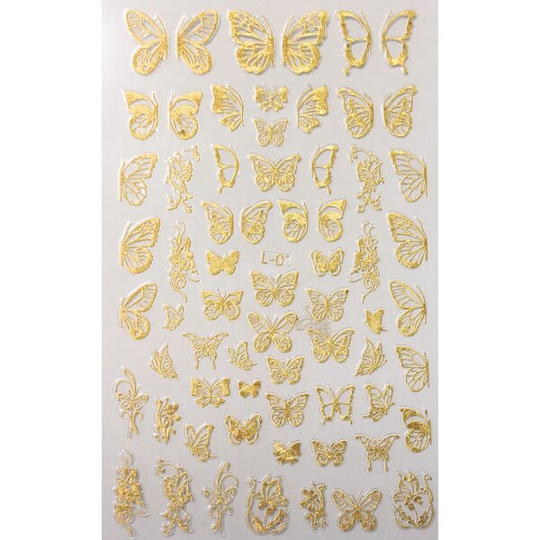 MPK Nails® Nail Sticker Holographic LS02 - gold