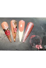 Nailart Zierstreifen Kupfer