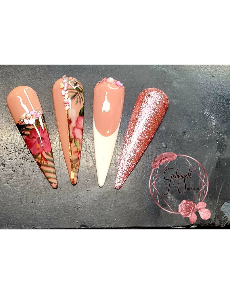 Nailart Zierstreifen Kupfer