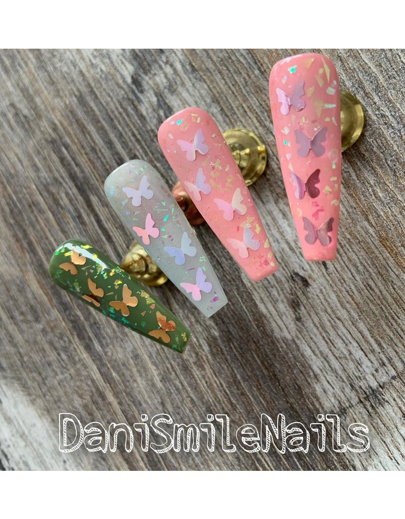 Nail Art Shapes XL Butterfly 03 lila