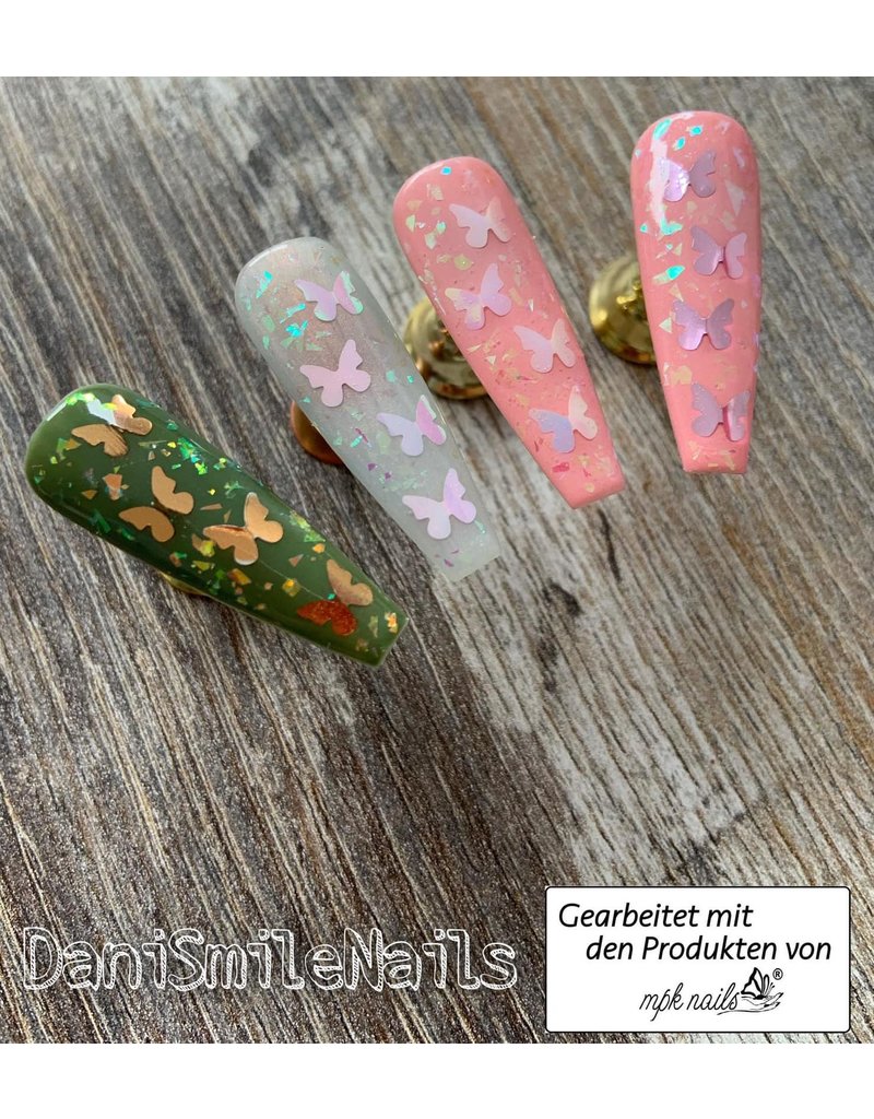 Nail Art Shapes XL Butterfly 02 pink