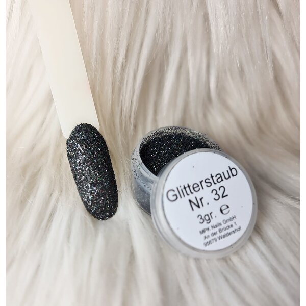 MPK Nails® Glitterstaub 32 - Holo Grau