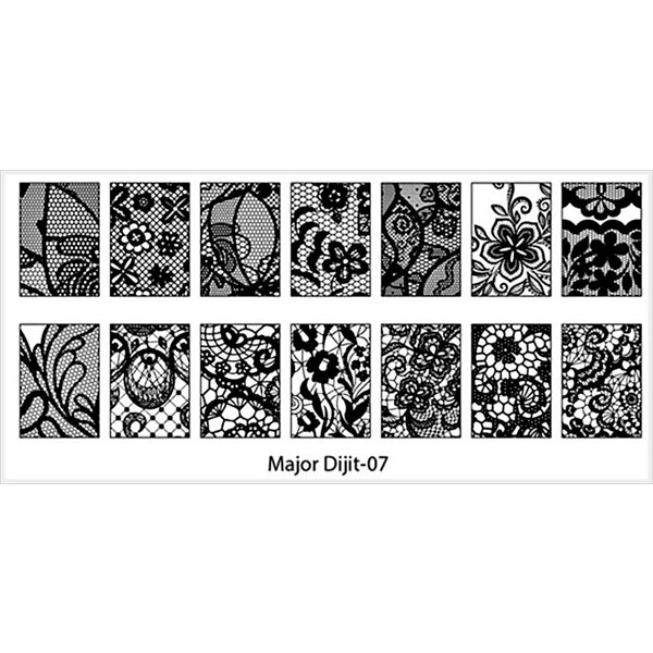 MPK Nails® Stamping Schablone Major 07