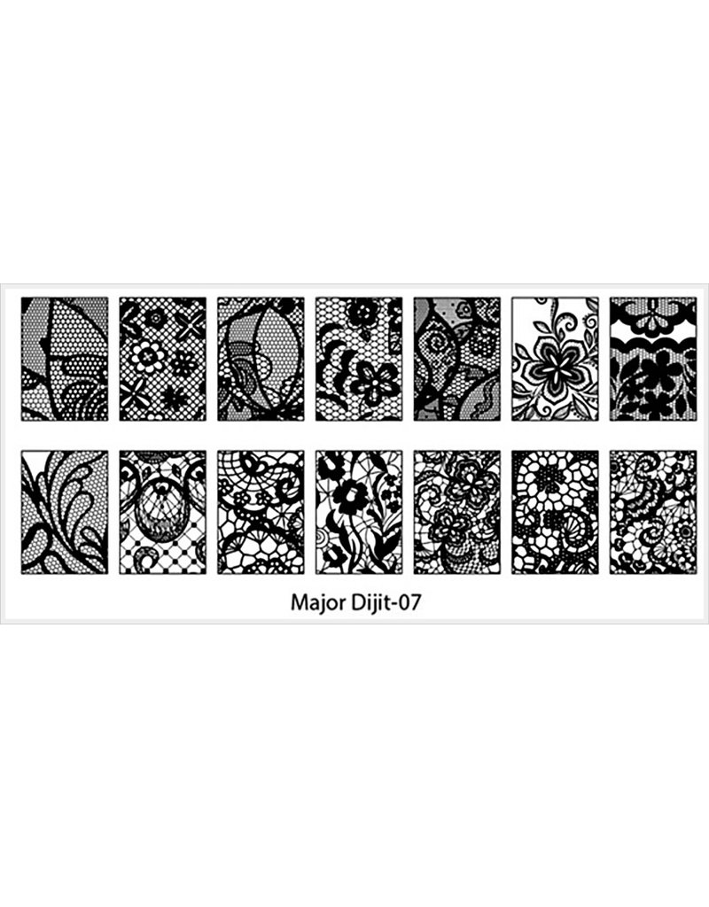 Stamping Schablone Major 07