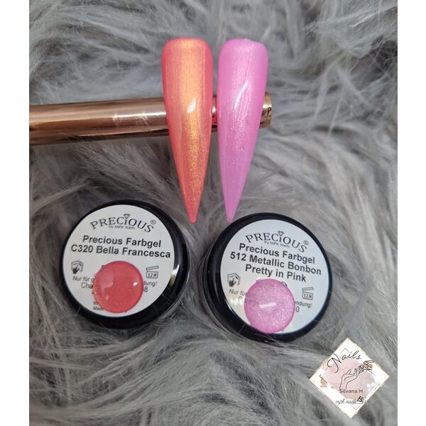 Precious Farbgel Metallic Bonbon Pretty in Pink 512