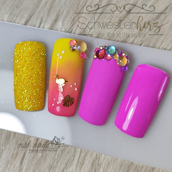 MPK Nails® Metall Inlays Einleger gold 02