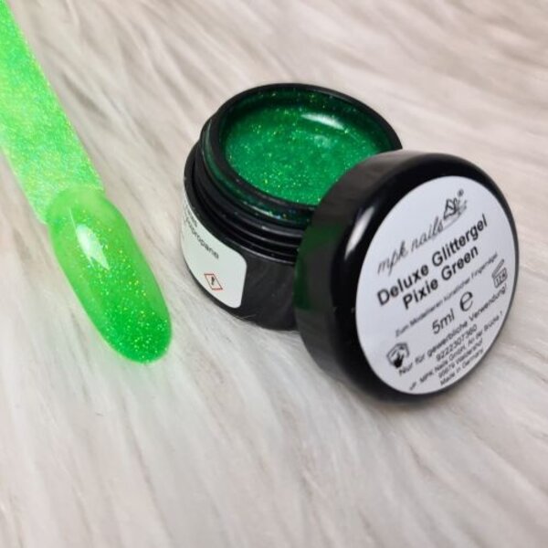 MPK Nails® Deluxe Glitter Gel Pixie Green