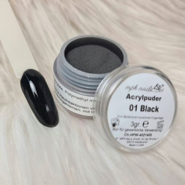 MPK Nails® Farb-Acryl 01 Black