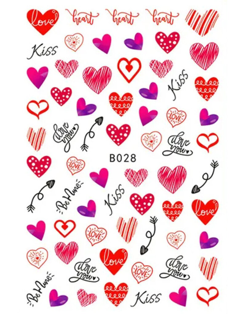 Nail Sticker Love B028