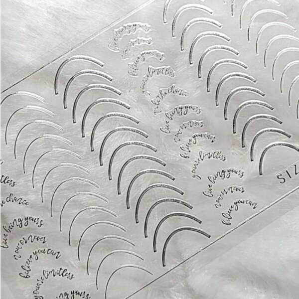 MPK Nails® Nail Sticker Smile silber 104-S