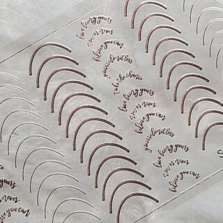 Nail Sticker Smile rosegold 104-RG
