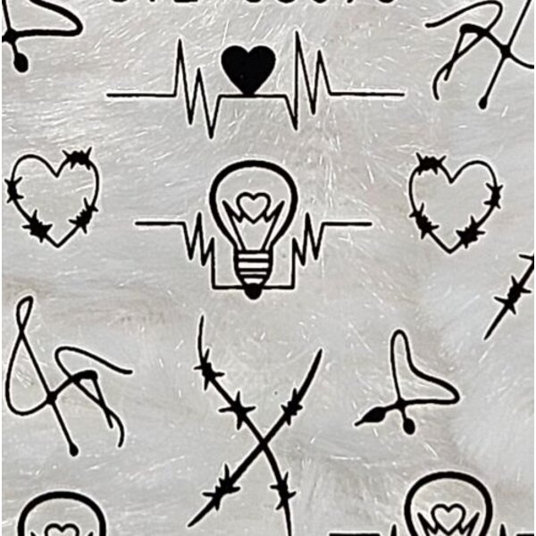 MPK Nails® Nail Sticker Herzen schwarz 093