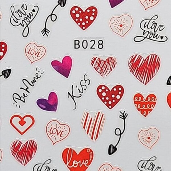 MPK Nails® Nail Sticker Love B028