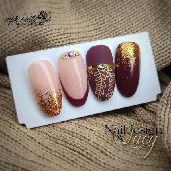 MPK Nails® Luxury Gel Polish 600 Red Chestnut
