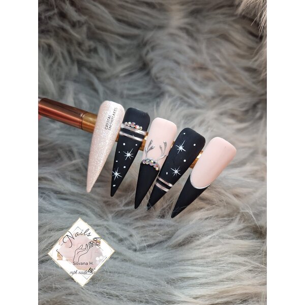 MPK Nails® Deluxe Glittergel 431 White Star Gold