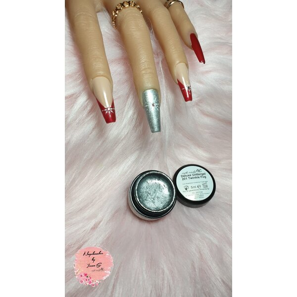 MPK Nails® Deluxe Glittergel 201 Twinkle Fog