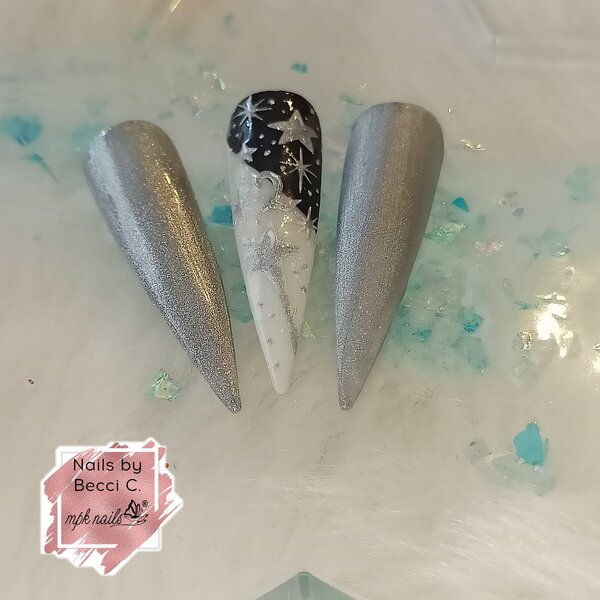 MPK Nails® Deluxe Glittergel 201 Twinkle Fog