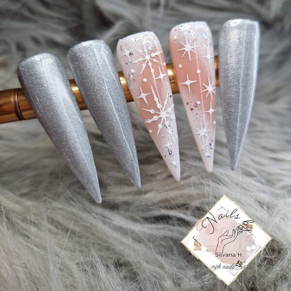 MPK Nails® Deluxe Glittergel 201 Twinkle Fog