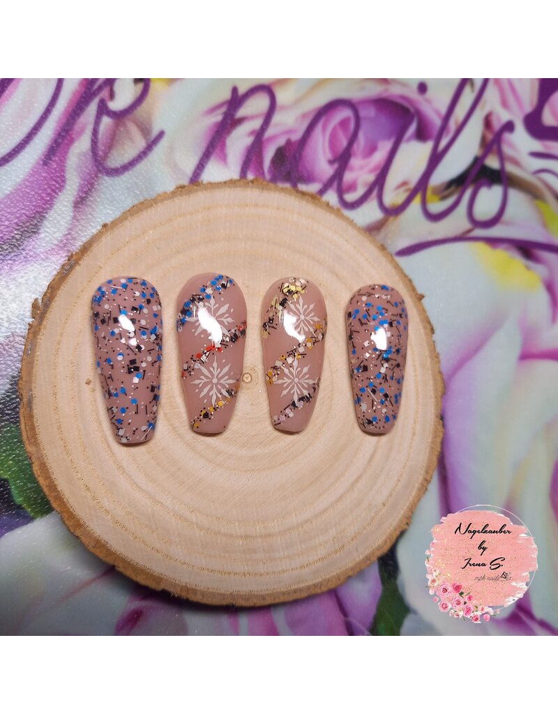 Splatter Gel Polish gold