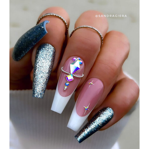 MPK Nails® Luxury Gel Polish 349 Roxstar Silver Blue