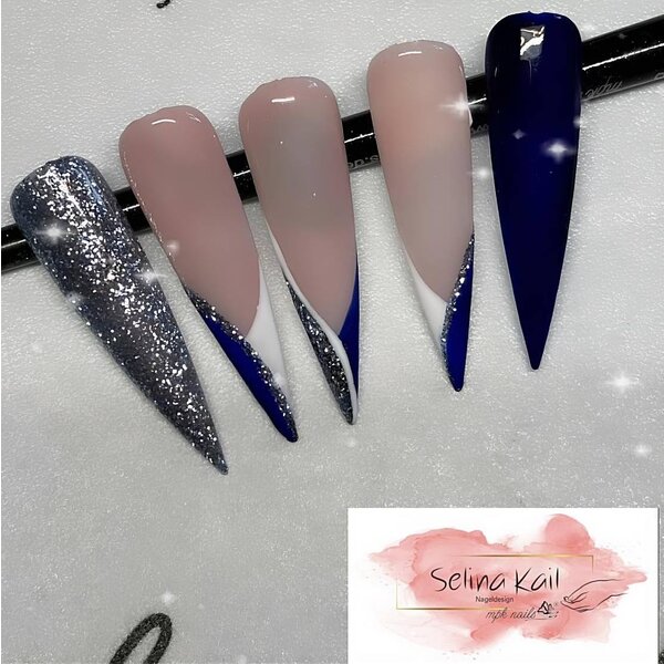 MPK Nails® Luxury Gel Polish 349 Roxstar Silver Blue
