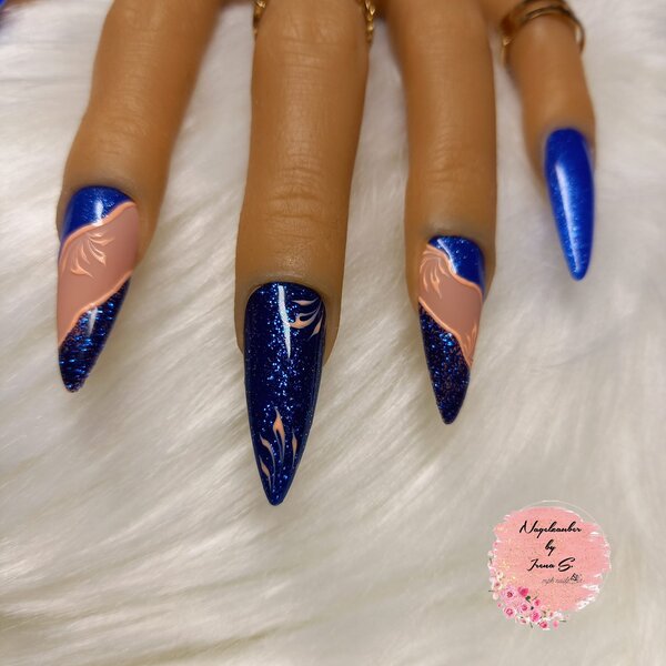 MPK Nails® Deluxe Glittergel 259 Laser Blue