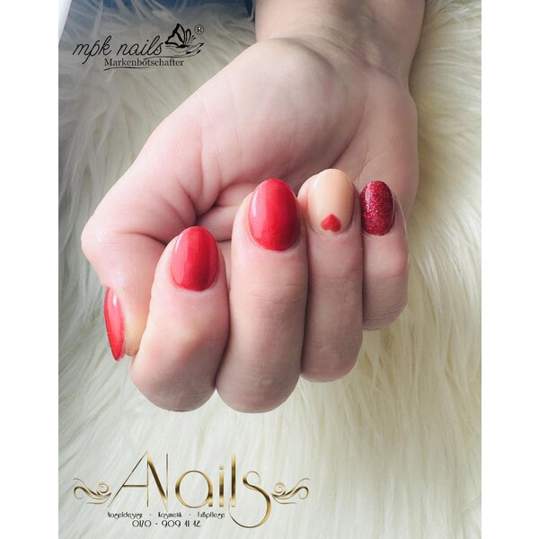 MPK Nails® Deluxe Farbgel 319 Metallic Red