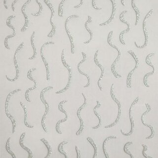 Nail Sticker Wellen silber