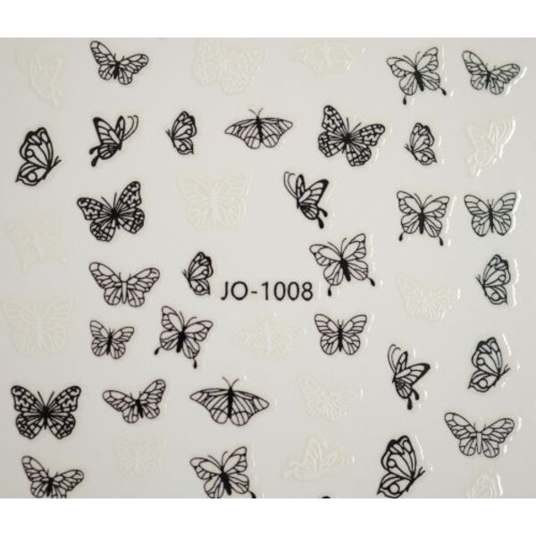 MPK Nails® Nail Sticker ST 1008 schwarz/weiß