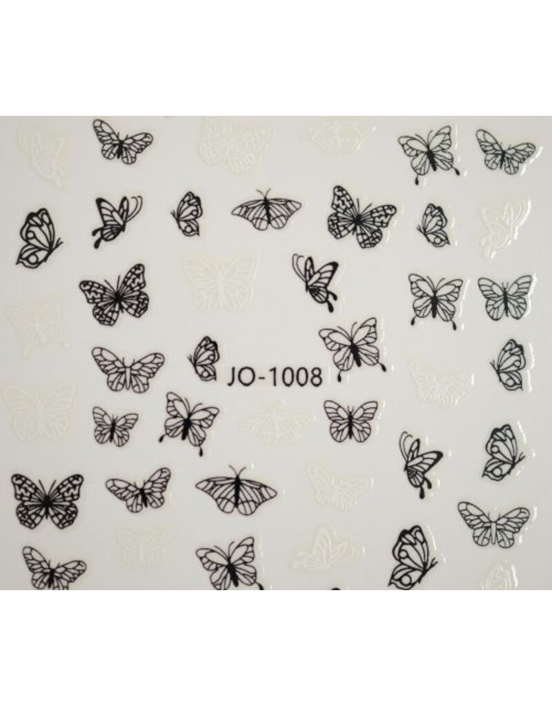 Nail Sticker ST 1008 schwarz/weiß