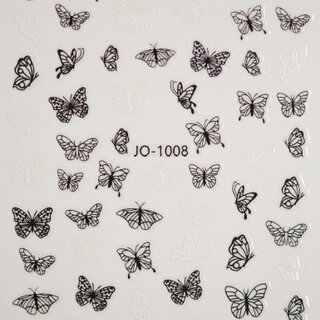 Nail Sticker ST 1008 schwarz/weiß