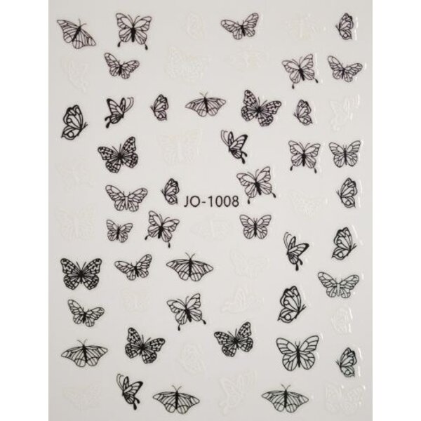 MPK Nails® Nail Sticker ST 1008 schwarz/weiß