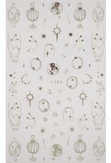 Nail Sticker Zodiac 984 Silver