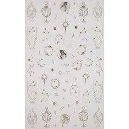 Nail Sticker Zodiac 984 Silver