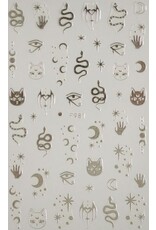 Nail Sticker Zodiac 981 Silver