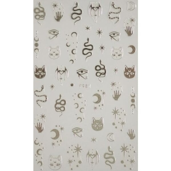 MPK Nails® Nail Sticker Zodiac 981 Silver