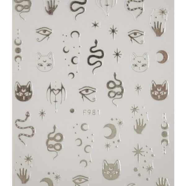 MPK Nails® Nail Sticker Zodiac 981 Silver