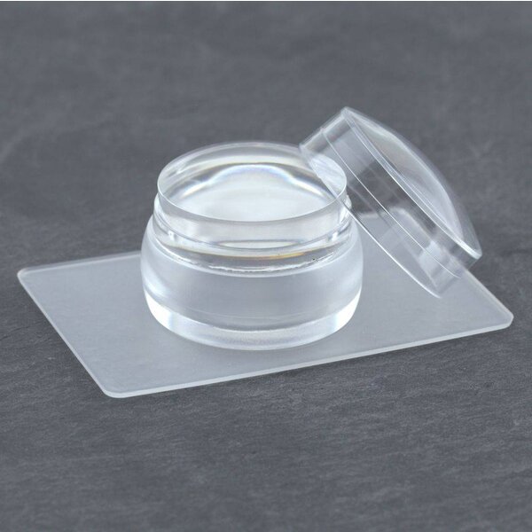 MPK Nails® Silikon Stempel + Scraper, rund